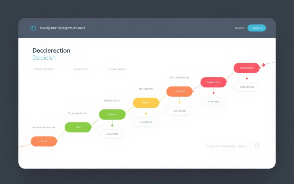 时间线式的盘口决策流程图占位符